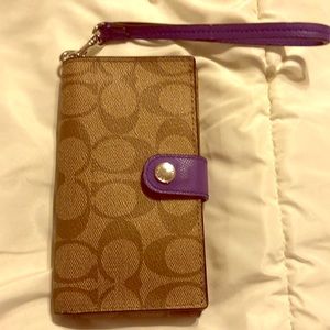 Coach phone wristlet